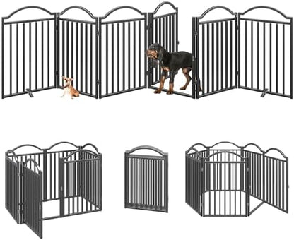 BHG Metal No-Assembly Freestanding Dog Gate - Image 2