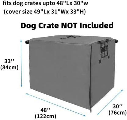 Dog Crate Cover 48 Inch Waterproof 600D Oxford - Image 2