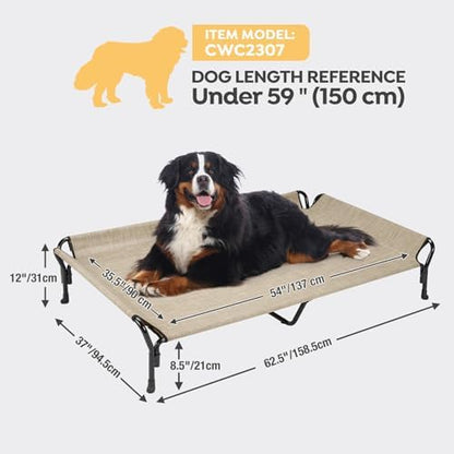 Veehoo Cooling Elevated Dog Bed, Raised Dog Cot - Image 3