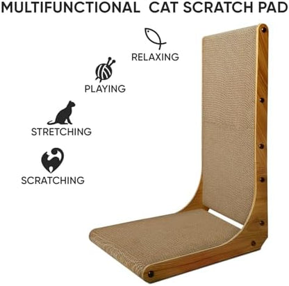 Cat Scratcher, L-Shaped Cat Scratching Pad, 23 Inch - Image 3