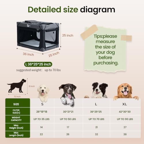 Portable Collapsible Soft Dog Crate - Image 3