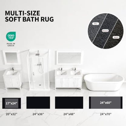 ILANGO Bathroom Rugs 48" × 24", Extra Soft Absorbent Microfiber Bath Rugs - Image 4