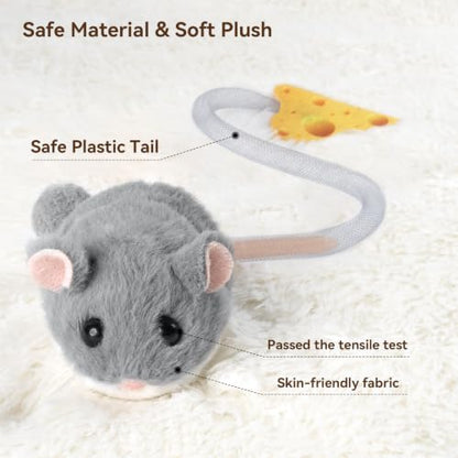 Migipaws Interactive MigiMouse Cat Toy 360° Rolling & Spin - Image 5