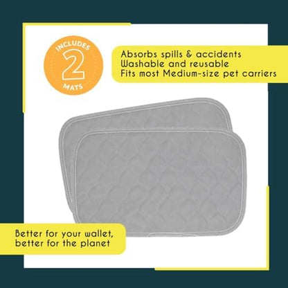 rocket & rex Washable Cat & Dog Carrier Pad, Reusable Liner Insert - Image 4