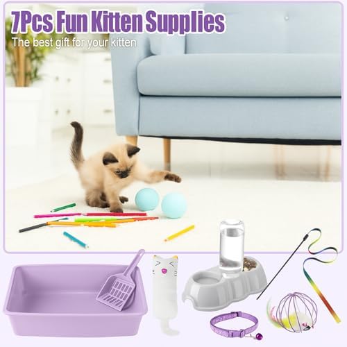 Tioncy 7 Pcs Kitten Litter Box Starter Kit - Image 7