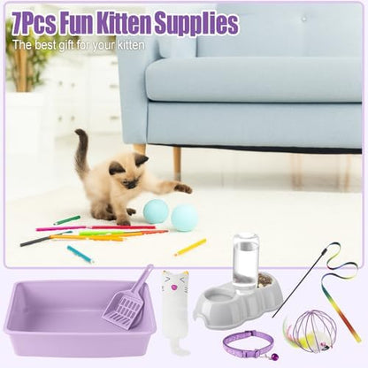 Tioncy 7 Pcs Kitten Litter Box Starter Kit - Image 7