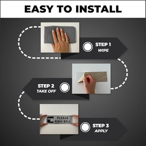 Pull Door Sign - 3x9 Inch - Aluminum - Pull to Open Exit Doorway - Image 4