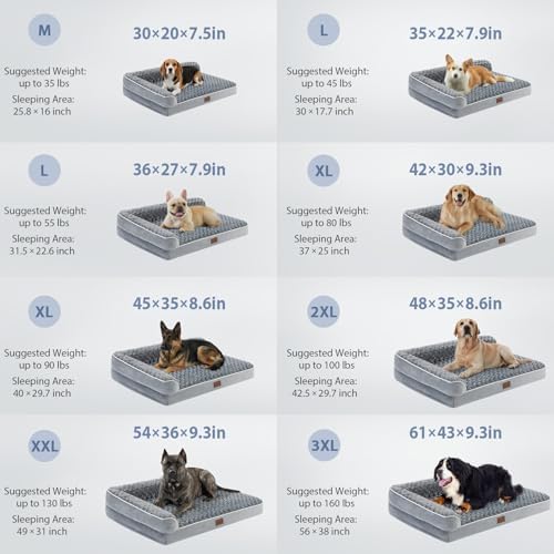 BFPETHOME Orthopedic Washable Dog Bed, Sleeping Couch - Image 2