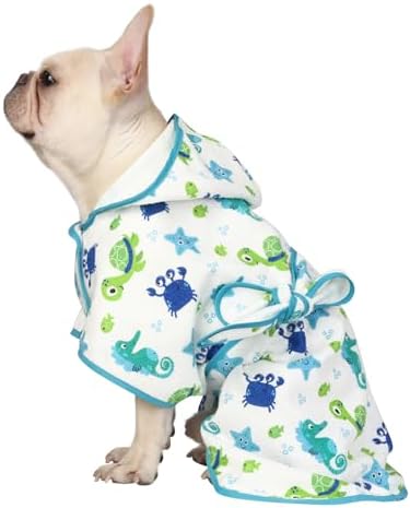 HDE Hooded Dog Bathrobe Quick Dry Towel Wrap by HDE