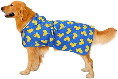 HDE Hooded Dog Bathrobe Quick Dry Towel Wrap - Image 3