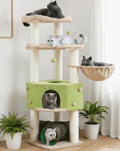 Heavy Duty Large Cat Tree Tower, Extra Wide Cat Scratching Posts by FeliskynCatTreeTower