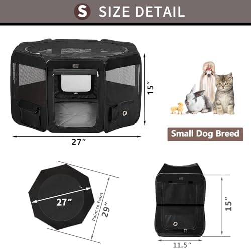 DONORO Dog Playpen Portable Pet Play Pens - Image 4