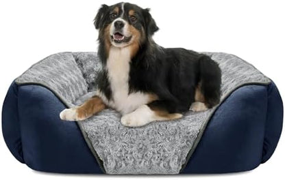 INVENHO X-Large Dog Bed Rectangle Washable Orthopedic Soft Calming Sleeping by INVENHO