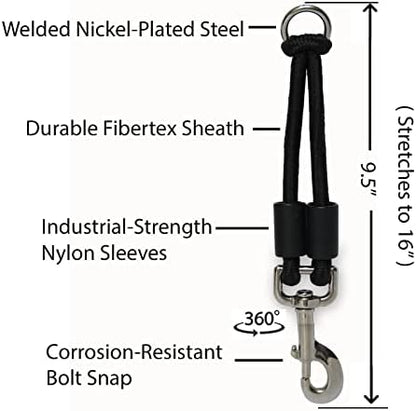 BUNGEE DOG LEASH EXTENSION – Patented Shock Absorber Attachment Protects You - Image 4
