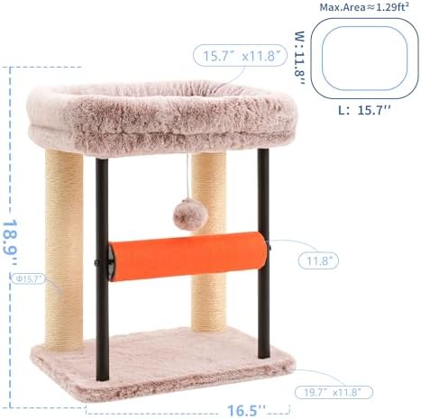 Hey-brother Cat Tree, Sturdy Tower - Image 3