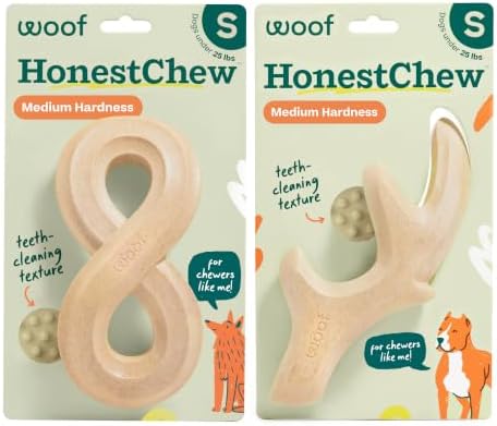 WOOF HonestChew Duo Dog Chew Toy Set by Woof