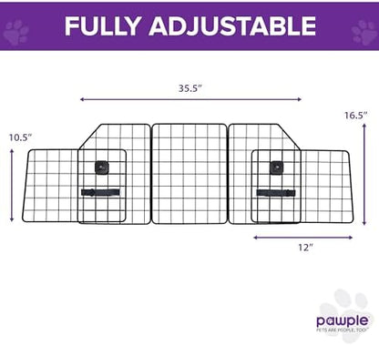 Pawple Dog Car Barrier for SUV's, & Trucks, Adjustable Large Pet Divider - Image 2