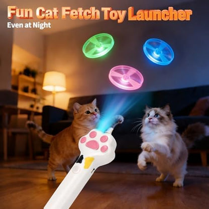 BABORUI Cat Toy Disc Launcher, Rechargeable Interactive Cat Fetch Toy Launcher - Image 6