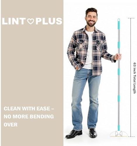 63“Ultra Long Carpet Rake by LINTPLUS-Heavy Duty Carpet Scraper & Pet Hair - Image 2