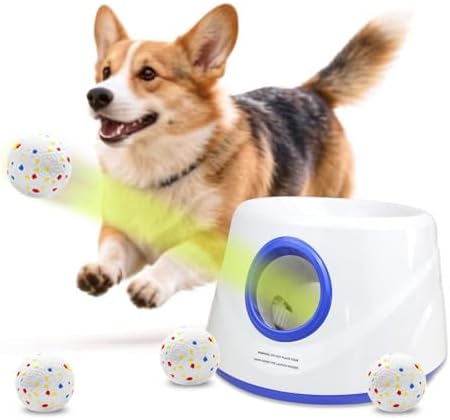 Automatic Ball Launcher, Hands‑free Dog Ball Thrower, Adjustable Distance Dog by Unknown