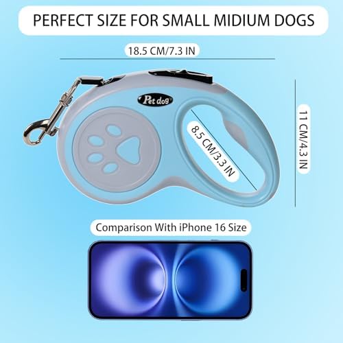 5M/16FT Retractable Dog Leash for Small Medium Dog - Image 3