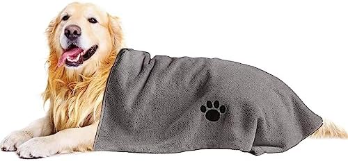 Puomue Microfiber Dog Towels for Drying Dogs, Super Absorbent and Soft Pet by Puomue