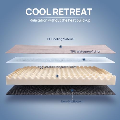Cooling Dog Bed for Crate, 30 x 20 Inch Orthpedic Cooling Mat for Dogs - Image 5