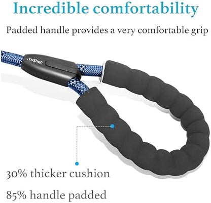 iYoShop Double Dog Leash, 360° Swivel, No Tangle, True Navy - Image 4