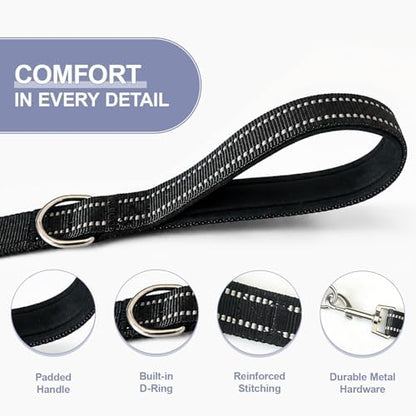 Double Dog Leash Padded Handle 360°Swivel No Tangle Dual Leash - Image 4