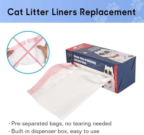 5-mil Thick Drawstring Cat Litter Box Liners, 36x19 Inch 20 Count - Image 4