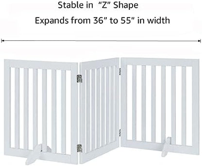 unipaws 24”H Free Standing Pet Gate - Image 6