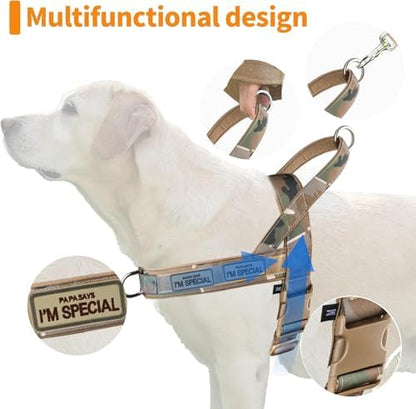 No Pull Dog Harness for Small Medium Large Sized Dogs, Escape Proof Adjustable - Image 3
