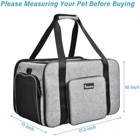 Petmolico Cat Carrier Soft-Sided Airline Approved - Image 5