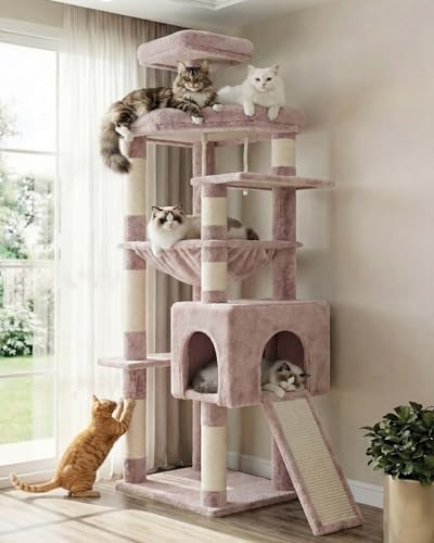 Heybly 64.2" Heavy-Duty Cat Tree by HEYBLY