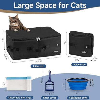 Portable Cat Travel Litter Box - Image 2