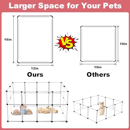VISCOO 24 Panels Small Animals Playpen - Image 3