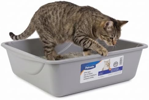 Petmate Open Cat Litter Box, Large Nonstick Pan by Petmate
