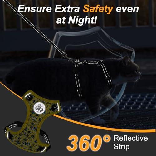 BEAUTYZOO Cat Harness and Leash Set, Escape Proof and Adjustable - Image 5