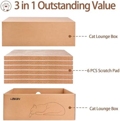 LIFLIX Cardboard Cat Scratcher - Image 2