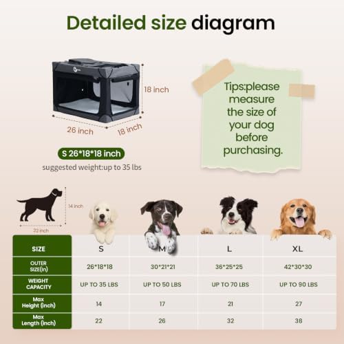 Portable Collapsible Soft Dog Crate - Image 3