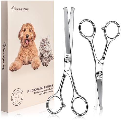 Pet Grooming Scissors Set by FreshlyBailey