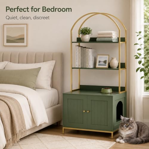 Homhedy Cat Litter Box Enclosure - Image 6