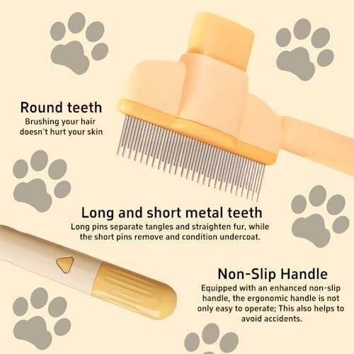 TemApex 2PCS Pet Comb for Dogs & Cats - Image 4