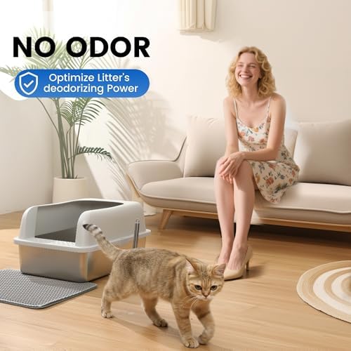 Stainless Steel XL Cat Litter Box - Image 2