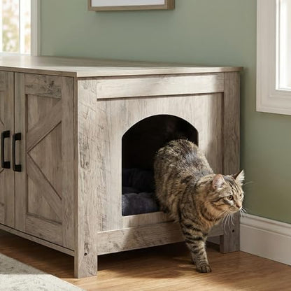 Homhedy 47.2”L Cat Litter Box Enclosure - Image 6