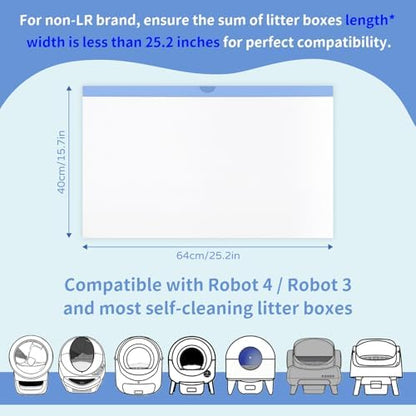 45 Count Tear-Free Waste Drawer Liners Bags Compatible - Image 2