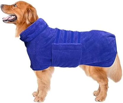 Geyecete Pineapple Grid Fast Drying Super Absorbent Dog Cat Bath Robe Towel by Geyecete