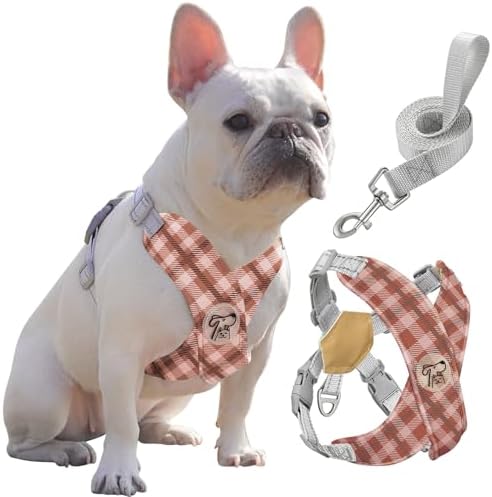 Pawaboo Small Dog Harness and Leash Set, Puppy Harness X-Frame Adjustable by Pawaboo