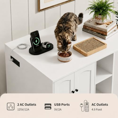 Garvee Cat Litter Box Enclosure, Large Cat House - Image 4