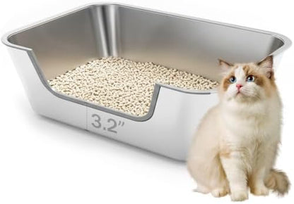 Stainless Steel Cat Litter Box by FZZOR